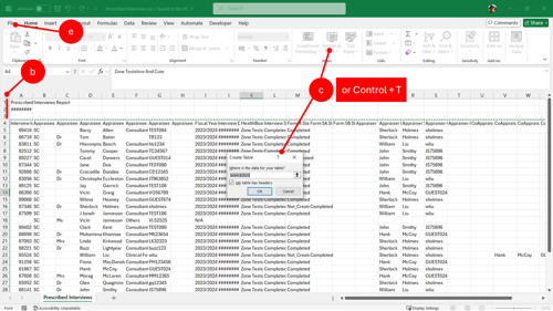 Prescribed search results