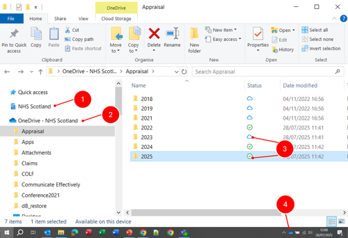 OneDrive on windows Explorer